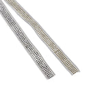 Hot-Fix or Sew-On Beaded Crystal Rhinestone Trim by Yard for Bridal Belt Wedding