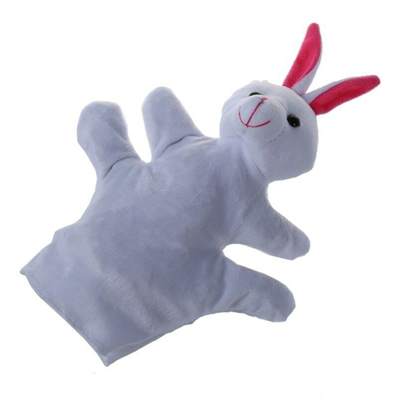 Cute Baby Child Zoo Farm Animal Hand Sock Glove Puppet Finger Sack Plush To R1G3