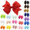 20pcs Girls Lovely Bowknot Hairclip Performance Headwear for Birthday Gift