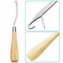 6 Pcs Latch Crochet Needle Hooks, Hair Extension Needle for Micro-Braids Dr