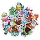 30Pcs Cartoon animal stickers DIY scrapbook suitcase laptop guitar bike stickP3C