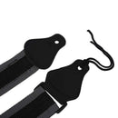 Guitar Strap With 3 pcs Plectrum For electric/Acoustic Guitar Black+gray F5X1