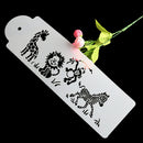 Giraffe Zebra Monkey Lion Cake Stencil Airbrush Painting Mold Cookie Mousse MoES