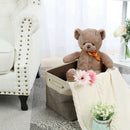 Storage Bins,Collapsible Fabric Storage Basket with Dual Handles, Foldable  O1L2