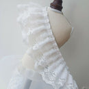 3 Layers Of Delicate Lace Edge Trim Pleats Flounce Dress Sewing DIY Decor Craft