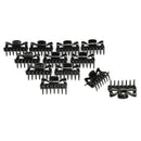 12pcs Women Girls Hair Claw Clip Jaw Clamp Black Hairpin Summer Tiara