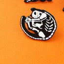 Dog Cats Animal Bone Brooches Creative Badges Jacket Lapel Pins (Style 1)