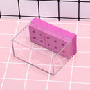 10 holes nail drill bit holder stand displayer organizer nail art manicure box Z