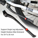 Adjustable Height Aluminium Alloy Non Slip Bike Kickstand For 24 To 26 Inch