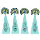 20pcs Peacock Party Candy Boxes Peacock Theme DIY Gift Box Kids Birthday Favo %o