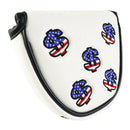 3pcs Custom PU Leather Golf Putter Cover with Multi  Closure