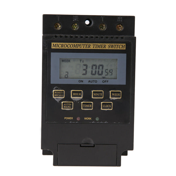 AC 220V LCD Microcomputer Timer Switch Programmable Controller KG316T