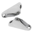2x Heavy Duty Mini Sailing Rope Clam Cleat Marine Grade Stainless Steel