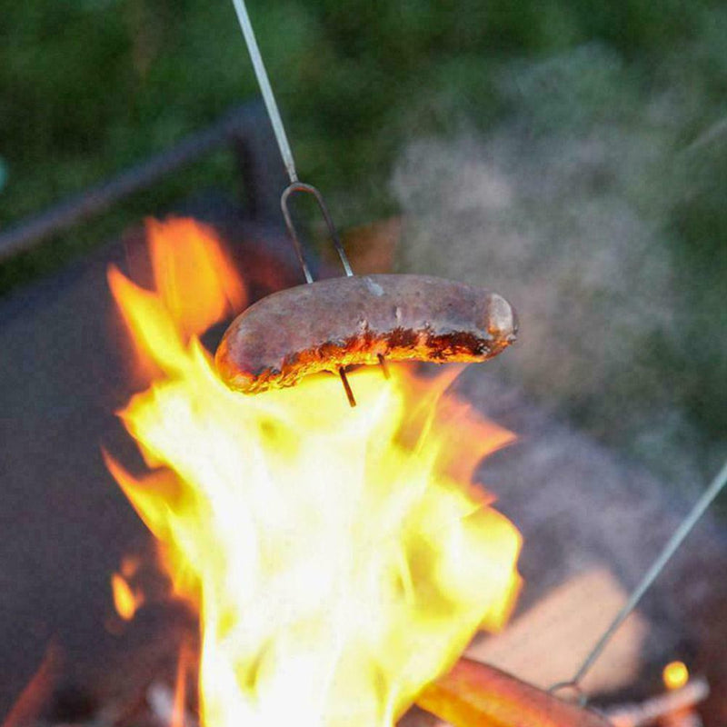 1* BBQ Barbecue Forks Marshmallow Roasting Sticks Telescoping With Bags W0N1