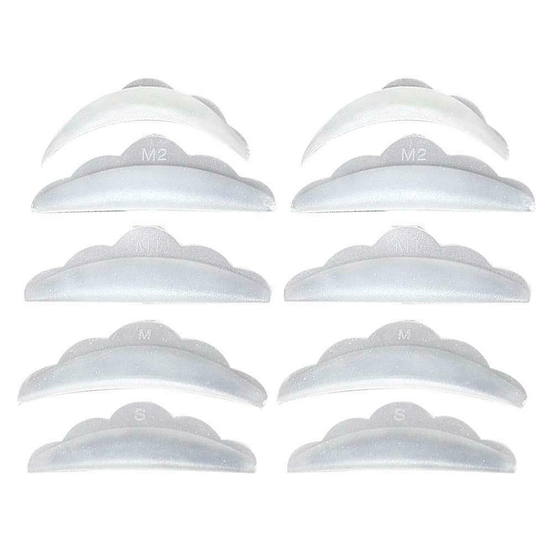 5 Pcs Reusable Eyelash Lift Perming Silicone Curler Curling Pads Patches Shields