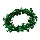 23 Feet Green Star Tinsel Garland Christmas Decoration R7N3
