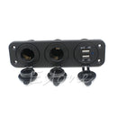 Dual USB Car Socket Splitter Power Adapter 12V Charger Outlet