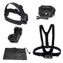 Adjustable Chest Wrist Head Strap Belt + 1/4'' Connecter Kits for Gopro Hero 5 4