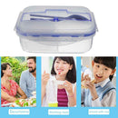 Heat Preservation Lunch Box Microwave Bento Food Container with Tableware