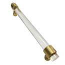 Acrylic Door Handle Spindle Rod Bar Pull Knob Cabinet Knob Brushed 192mm