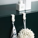 2pcs/set ABS Seamless Kitchen Door Hooks Cabinet Clothes Storage Hanger