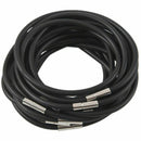 10 Black Rubber Lace Choker Necklace 450x4mm per Woman Man