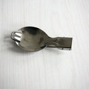 Outdoor Camping Portable Foldable Stainless Steel Spork Dinner Tableware Z Gw