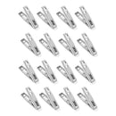 16Pieces Stainless Steel Food Sealing Clips Kitchen Tool Metal