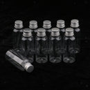 10 Pcs Lab Supplies Liquid Sample Plastic Bottles - Collection Vials - Clear