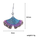 Unique Ginkgo Biloba Plant Leaf Drop Earring For Women Earrings Party Jewelry