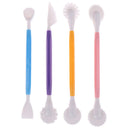 4PCS Fondant Cake Decorating Modelling Tools Cutter Baking Craft Cake Mold FT