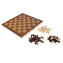 Portable Travel Games Chess & Checkers & Backgammon 3 in 1 Set Without Magnetic