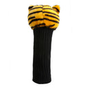 Golf Club Headcover Plush Cute Cartoon Tiger Bar Head Protection Covers