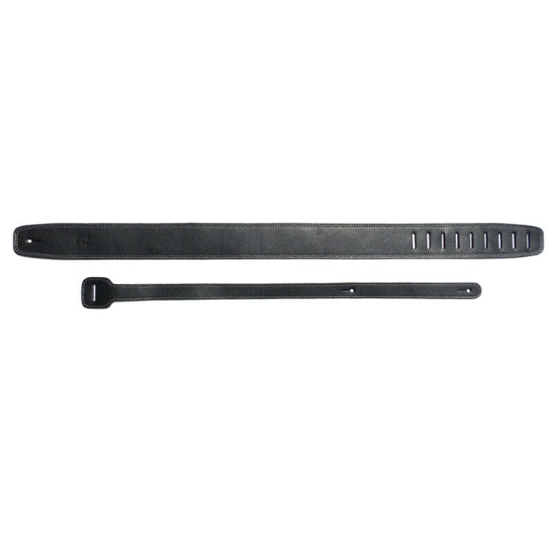 Leather Guitar Strap Adjustable Soft Bass Straps Accessories Black