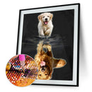 Golden Dog 5D Diamond Painting Embroidery DIY Craft Cross Stitch Home Decor