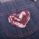 Dog Pet Clothes Puppy Polka Dot Ruffle Denim Skirt Dress Chihuahua Apparel M