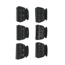 6pcs/set 3 Sizes Detachable Handle Hair Roller Brush with Positioning Clips V9Y3