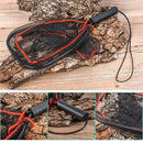 Portable Fly Fishing Landing Net Aluminum Alloy Frame Rubber Handle Brail