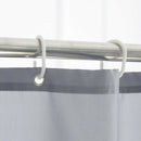 Shower Curtain Grey and White 72 x 72 Inch, Fabric Shower Curtain