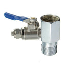 5X(1/2'' to 1/4'' RO Feed Water Adapter Ball Valve Faucet Tap Feed Reverse C6R1)