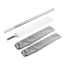 House Clean Helper Fur Hair Remove Brush Flexible Panel Long Handle w/ 2 Cover