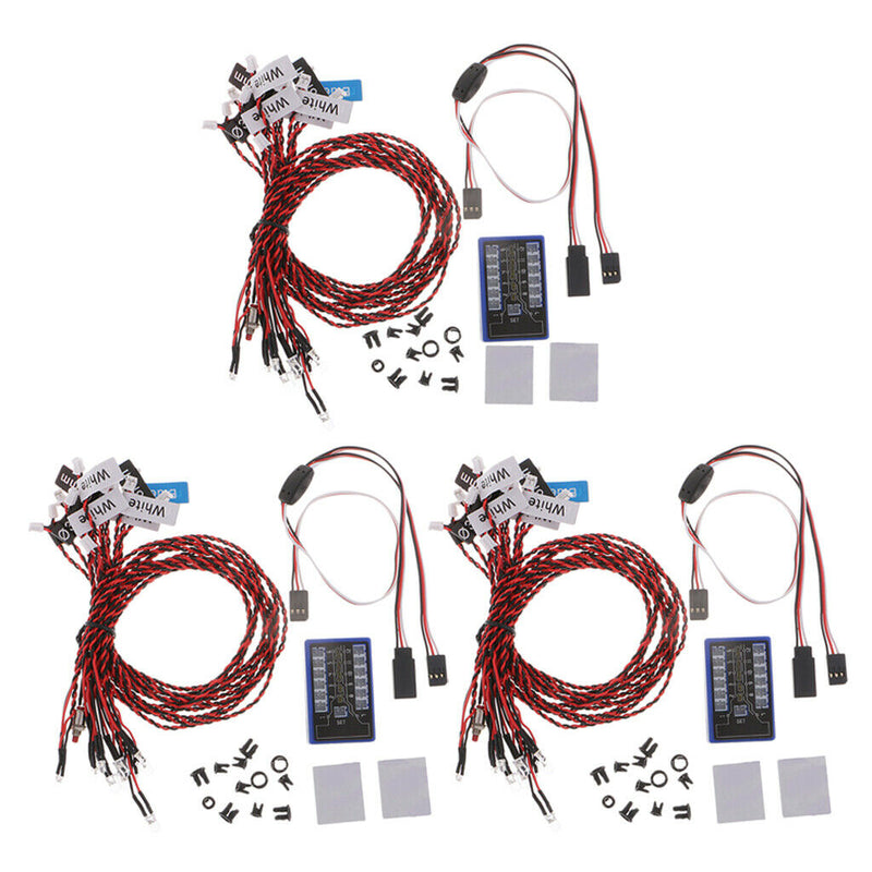 3pcs 1/10 RC Body Decor 12 LEDs Cable Box for HSP D90 RC4WD Accessories