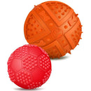 Dog Squeaky Toys Ball - Puppy Chew Toys for Playtime and Teeth Cleaning, In