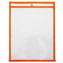 10 Dry Erase Pockets, Oversize 9 x 12 Inch Pockets, Perfect Classroom Organ L5O1