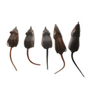 5pcs Artificial Rubber Mouse Rats Soft Fishing Lures Baits Bass Snakehead