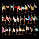 New Metal Fishing Lure Bass Mixed Spinner Trout Fish Hook Set Pike-Salmon Baits