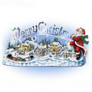 1PC PVC Christmas Decorations Santa Ice World Stickers Window Paste Stickers Hn