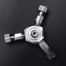 Aquarium Fish Tank 3 Way Air Pump Co2 Regulator Solenoid Cylinder Splitter