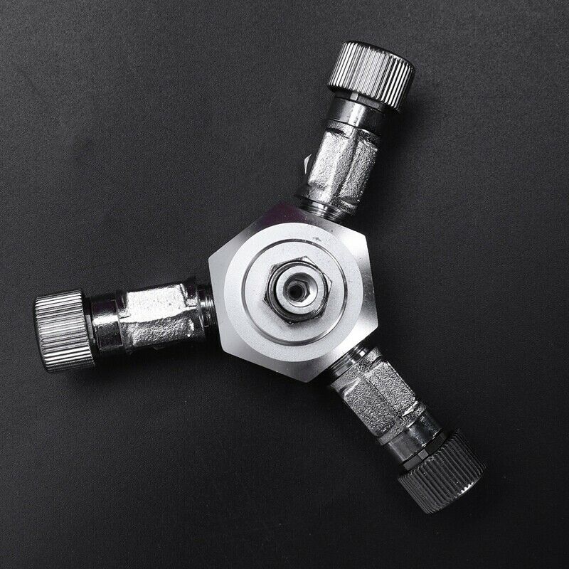 Aquarium Fish Tank 3 Way Air Pump Co2 Regulator Solenoid Cylinder Splitter