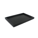 Natural Wood Serving Tray SPA Tea Food Server Dishes Platter Black Plate-M